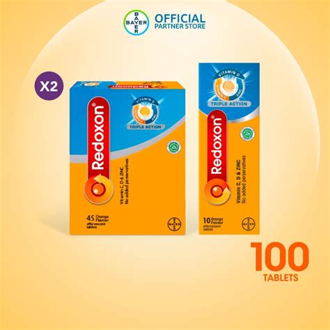 Redoxon Triple Action Effervescent Orange Tablets Packs X Tablets