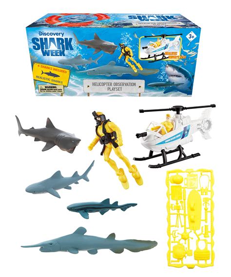 Buy Shark Week Discovery Helicopter Observation Playset For Kids