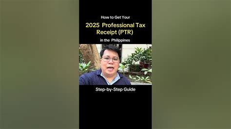 How To Get Your 2025 Professional Tax Receipt Ptr In The Philippines