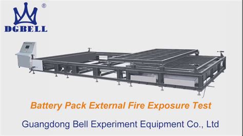 EV Battery Pack External Fire Exposure Test With Physical Battery Pack