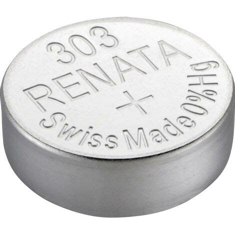 Pile Bouton 303 Oxyde D Argent Renata 175 MAh 1 55 V 1 Pc S