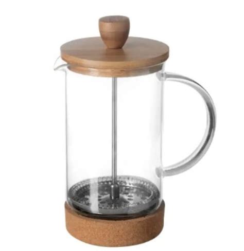 Enfmay Cafetière à Piston Presse Française 1L avec Filtre 4 Couches et