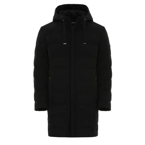 Red Bridge Mens Long Parka Jacket With Hood Redbridge Official On