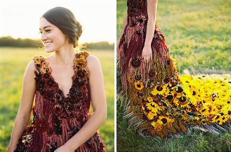 The Sunflower Gown — Gather Design Company Seattle Wedding Florist