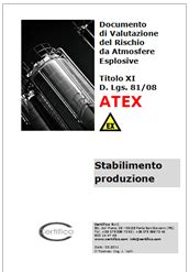 Documento Di Valutazione Del Rischio ATEX Certifico Srl