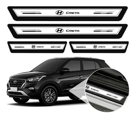 Soleira Protetor De Porta Hyundai Creta 19 2020 2021 Prata