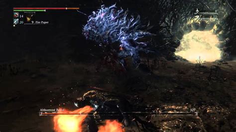 Bloodborne Abhorrent Beast Lower Loran Boss Fight Skill Build Youtube