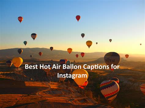 Best Hot Air Ballon Captions Quotes For Instagram Photos