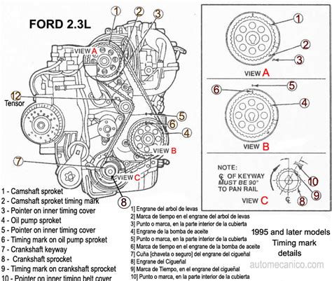 Ford Ranger Banda De Tiempo Timing Belt Off