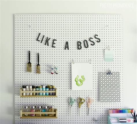 Craft Room Pegboard Organization