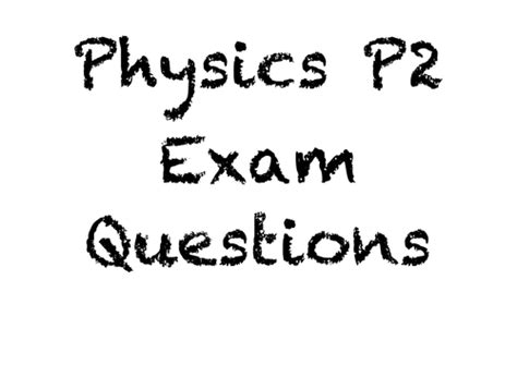 P2 Aqa Gcse Past Exam Questions Teaching Resources