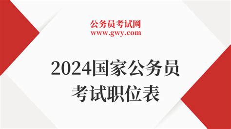 2024国家公务员考试职位表已出！18948个职位！ 公务员考试网