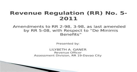 Amendments To Rr 2 98 3 98 As Last Amended By Rr 5 08 With Respect