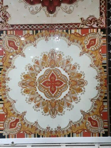 Aamphaa Glossy X Ceramic Rangoli Tile Living Room Thickness Mm