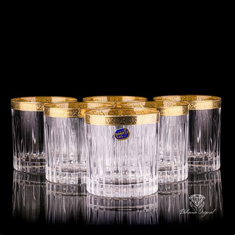 Crystal Whiskey Glass Set Timeless Collection H90mm Bohemia Crystal Original Crystal From