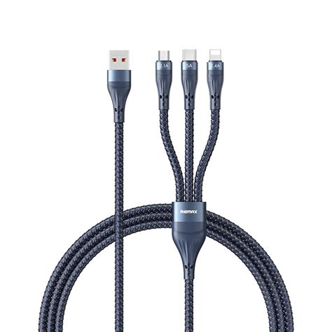 REMAX RC 199th Whirly Series 5A USB To USB C Type C 8 Pin Micro