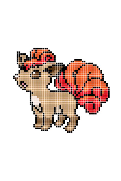 Pokemon Pixel Patterns For Fuse Beads Vulpix Artofit