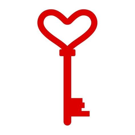 Key Love Heart Cuttable Design Png Dxf Svg Eps File For Silhouette