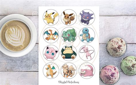 Pokemon Cupcakes Toppers Cupcake Toppers Themed Cupcakes Fun