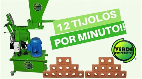 Faça 12 tijolos em 1 minuto Máquina de Tijolo Ecológico e Paver