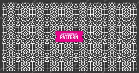 Premium Vector Geometric Line Seamless Vector Patterns