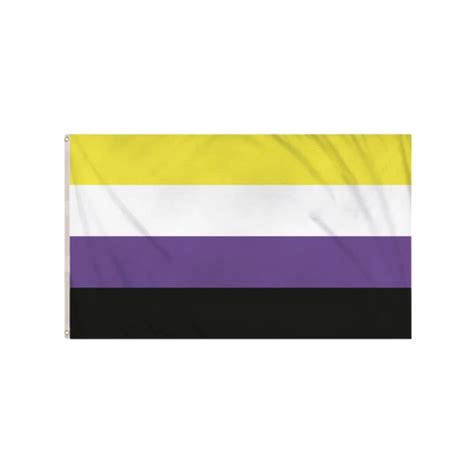 Non Binary Pride Flag 5ft X 3ft Celebrate With Pride