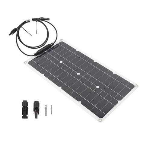 Panneau Solaire 25w Poids Léger 25w 12v Panneau Solaire Flexible Silicium Monocristallin Pour