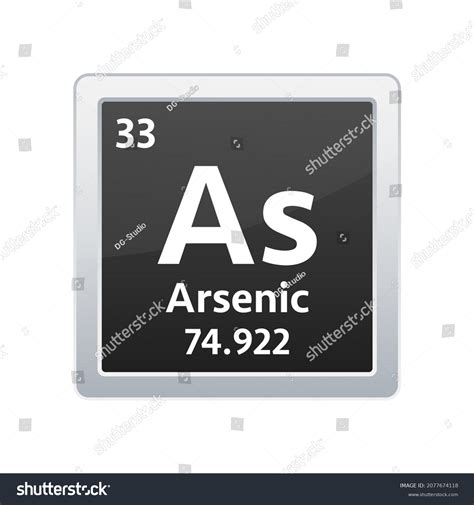 Arsenic Symbol Chemical Element Periodic Table Stock Vector (Royalty Free) 2077674118 | Shutterstock