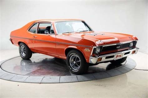 1972 Chevrolet Nova Ss 350 4 Speed Automatic 3 Speed Coupe Flame Orange