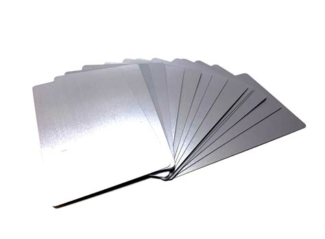 Thick Mm Anodized Aluminum Business Card Blanks Metal Laser