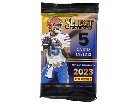 2023 Panini Select Draft Picks Football 6 Pack Blaster Box Gold Lazer