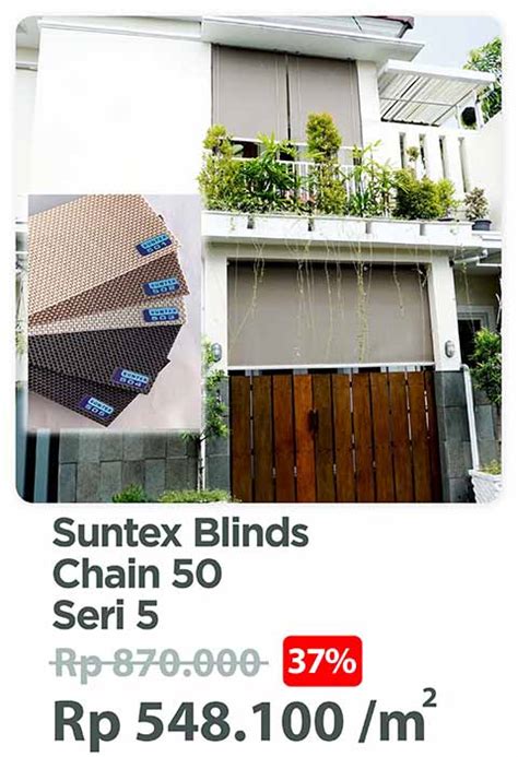 Jual Suntex Blind Tirai Outdoor Terlengkap Dengan Garansi 10 Tahun