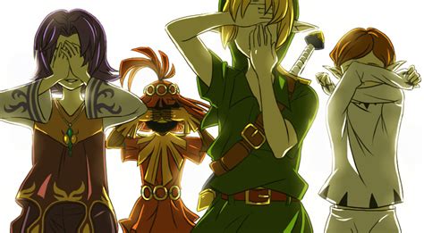 Kafei Link Moon Children Skull Kid And Young Link The Legend Of