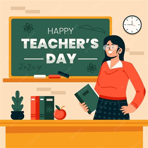 Premium Vector Flat Design Teachers Day Concept