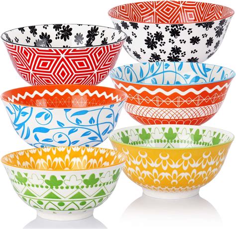 Amazon Deecoo Cereal Bowls Set Of Porcelain Inch Diameter