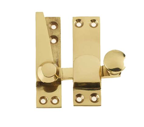 Frelan Hardware Heavy Quadrant Sash Window Fastener Polished Brass