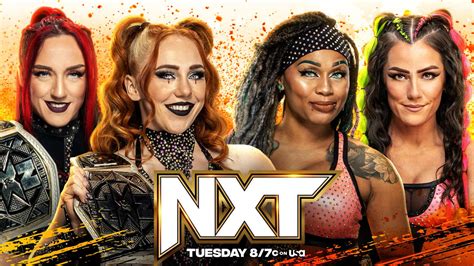 Isla Dawn Alba Fyre Defend The Nxt Women S Tag Team Titles Against