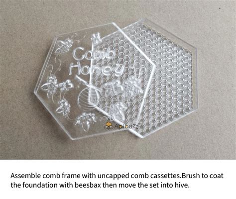 Hexagon Shaped Plastic Comb Honey Beehive Frames And Cassettes Set Honeycomb Box Beekeeping