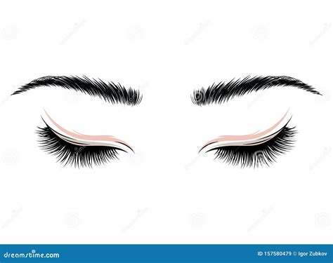 Palos Para Logotipos Los Ojos De La Chica Con Maquillaje Ilustraci N