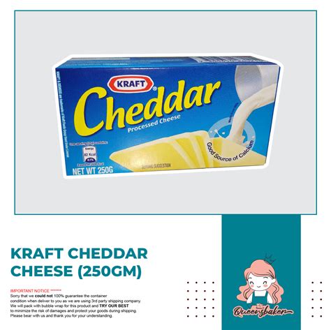 Kraft Cheddar Cheese 250gm Lazada