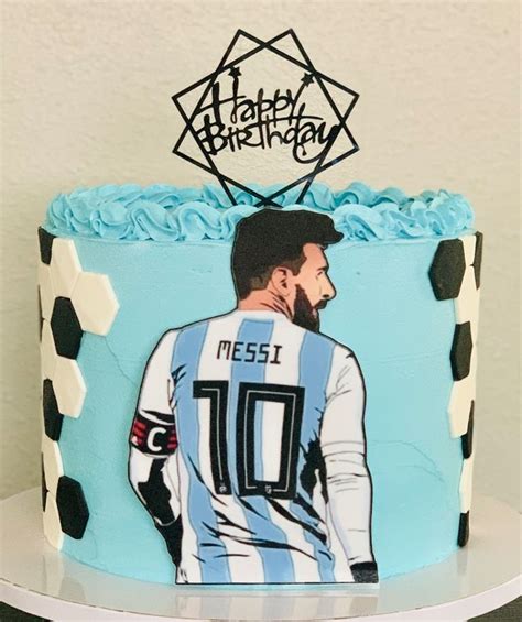 Messi Cake Football Birthday Cake Messi Themed Cakes