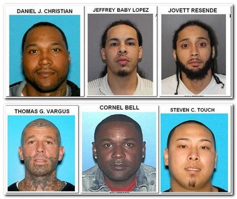 Massachusetts State Police Adds 6 To List Of Most Wanted Fugitives