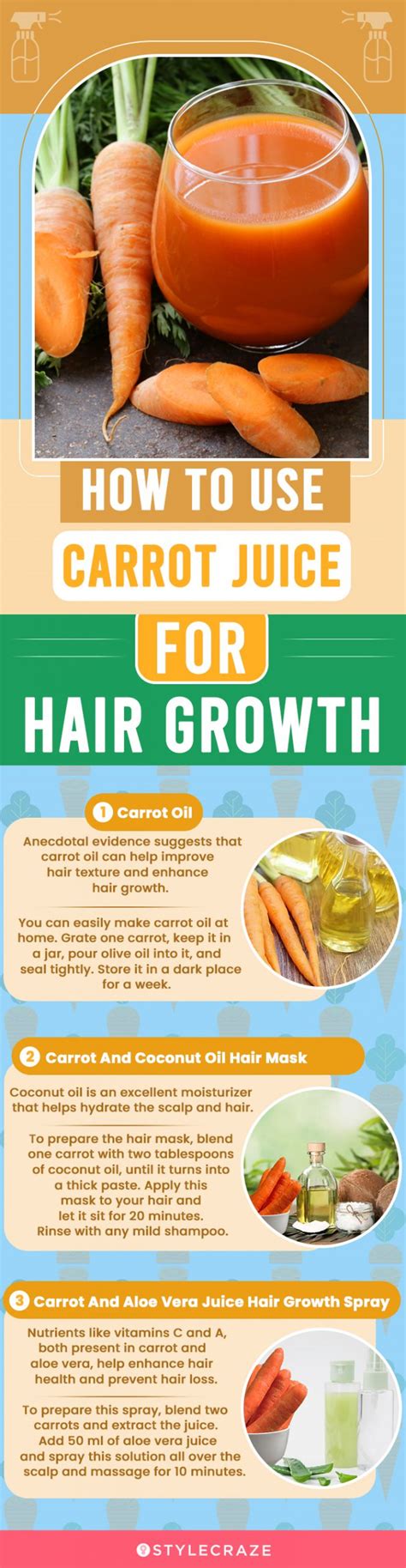 How To Use Carrots For Hair Growth Oil Masks And Spray