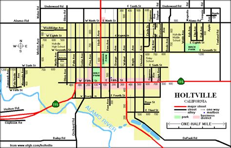 Map of Holtville, California