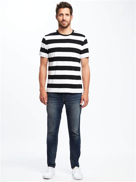 Striped Crew Neck Tee For Men Old Navy