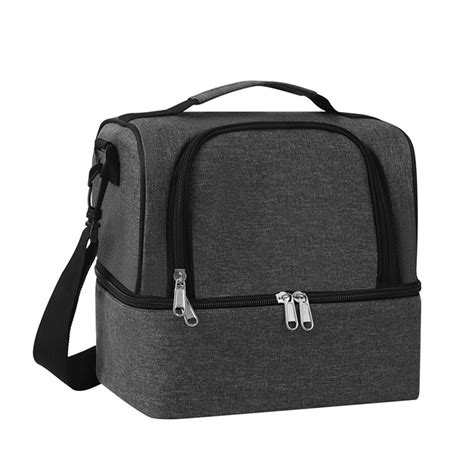 Double Layer Lunch Bag Cooler Insulated Lunch Tote Large Food Carrier