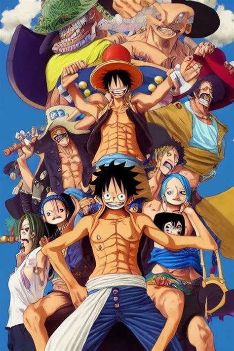 One Piece Wallpaper Art Highly Detailed Digital Stable Diffusion