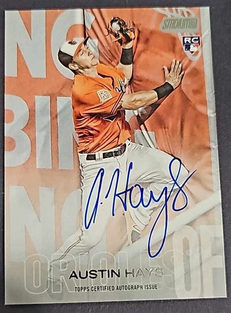 2018 Topps Stadium Club Auto Austin Hays SCA AH Rookie Auto RC EBay