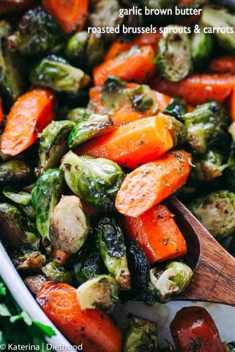 Roasted Brussels Sprouts And Carrots Diethood