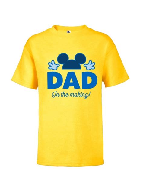 Disney Mickey Mouse Dad In The Making Short Sleeve T Shirt For Kids